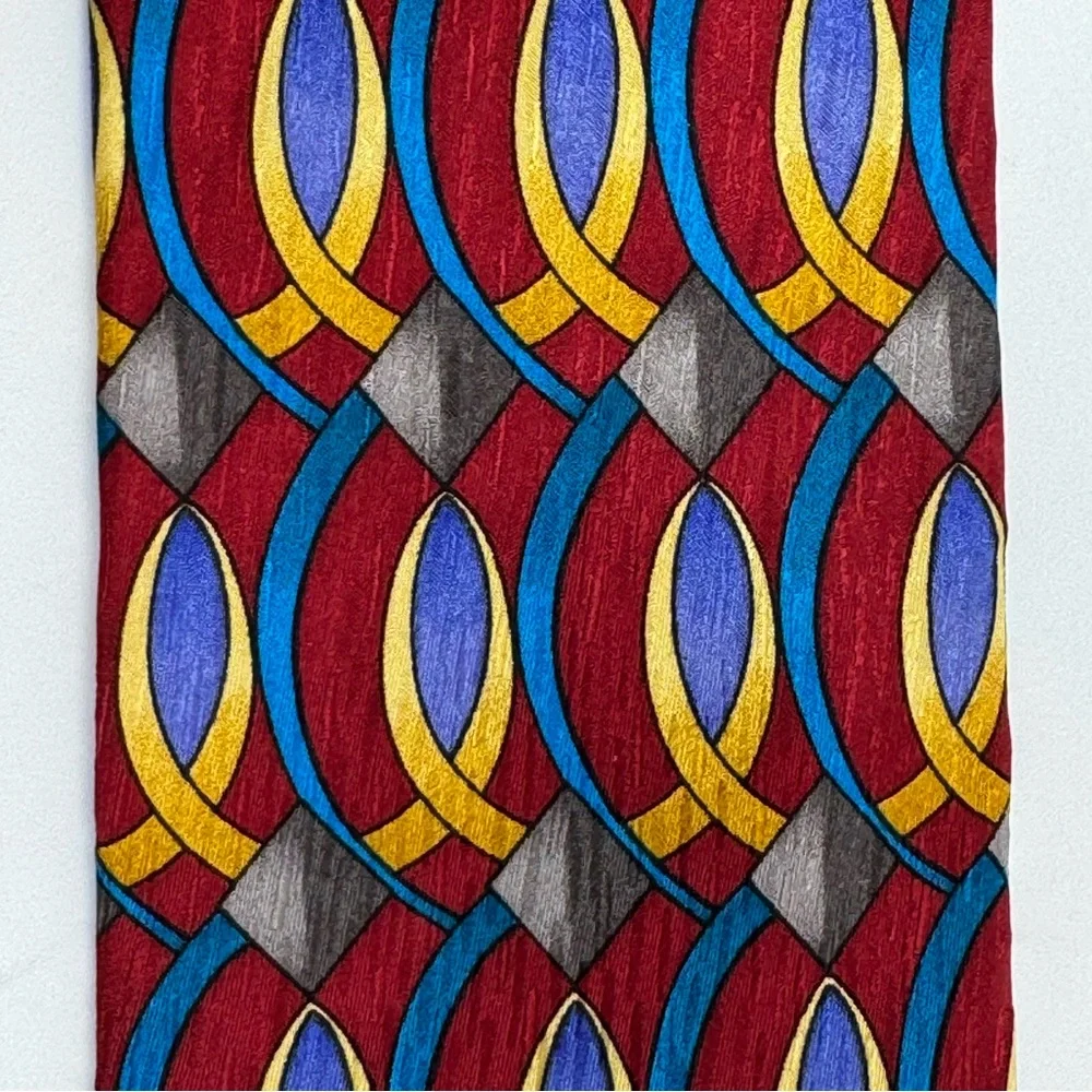 Cocktail Collection Silk Neck Tie, Multicolor grandpa classic colorful‎ office